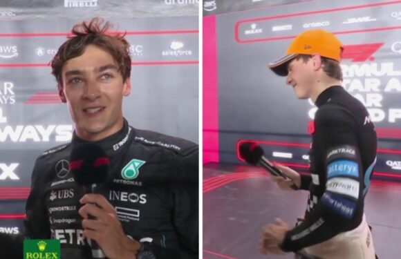 George Russell and Oscar Piastri baffled in awkward interviews as results change