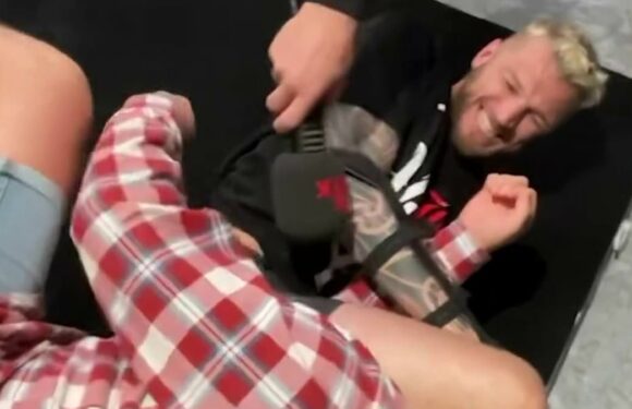 Watch the insane moment UFC star chokes a radio presenter unconscious
