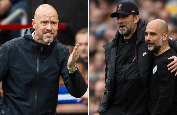 Man Utd fan’s shocking Pep Guardiola and Jurgen Klopp stat in Erik ten Hag rant