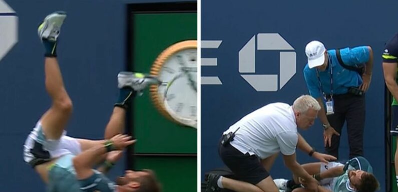 Moutet booed after fall against Murray moments after being denied picklle juice