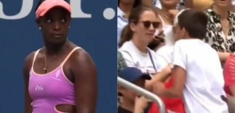 US Open fans left baffled as food delivery interrupts Sloane Stephens match