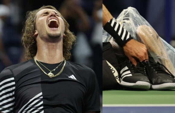 Alexander Zverev forced to change shoes three times during Jannik Sinner win