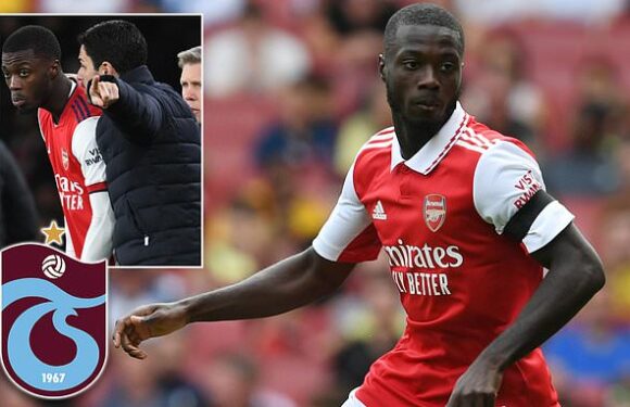 Arsenal flop Nicolas Pepe agrees terms with Turkish side Trabzonspor