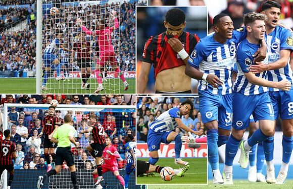 Brighton 3-1 Bournemouth: Hosts come from behind to move up to third