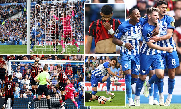 Brighton 3-1 Bournemouth: Hosts come from behind to move up to third