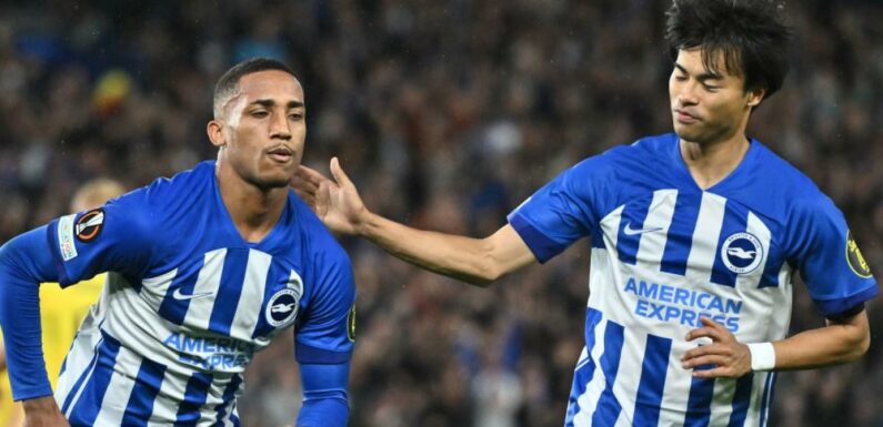 Brighton stumble on Europa League debut as Liverpool and West Ham win