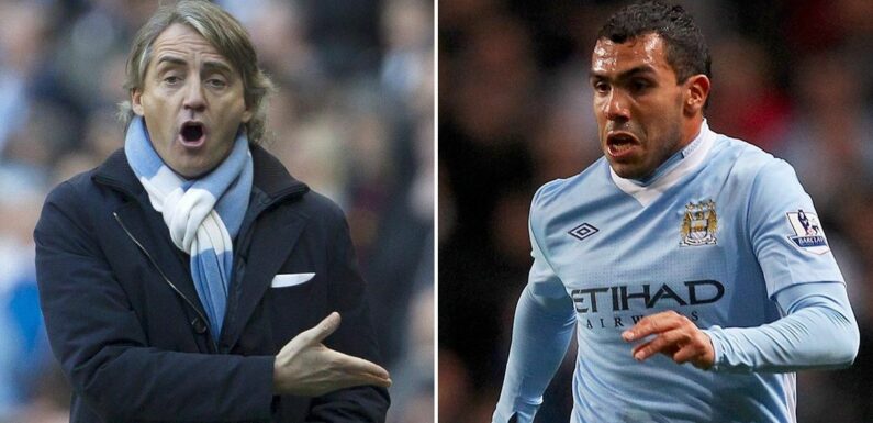 Carlos Tevez and Roberto Mancini had a ‘really, really bad’ clash at Man City