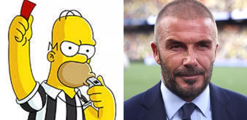 David Beckham was rejected for The Simpsons as he ‘wasn’t famous enough’