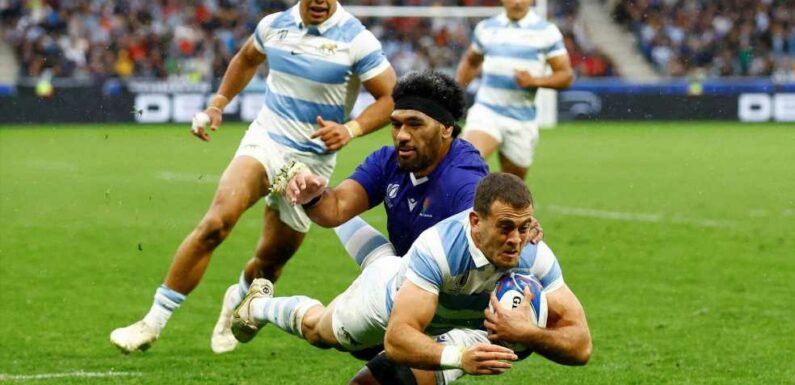 Emiliano Boffelli stars as Argentina grind out Rugby World Cup victory over Samoa