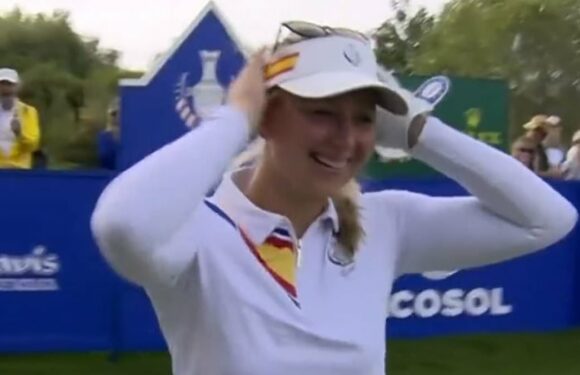 Emily Pedersen makes history with hole-in-one at the Solheim Cup