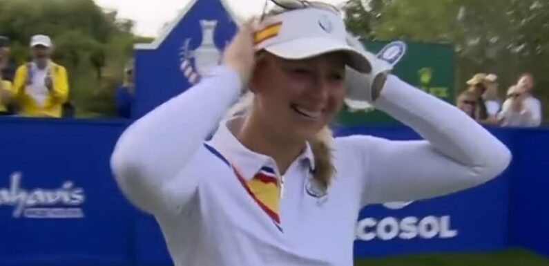 Emily Pedersen makes history with hole-in-one at the Solheim Cup