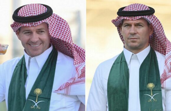 Fans say Steven Gerrard has ‘sold his soul’ after posing for Saudi National Day