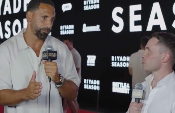 Football fans confused as Rio Ferdinand shows at Fury and Ngannou conference