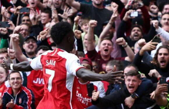 Gary Neville slams Arsenal for over celebrating Bukayo Saka goal against Spurs