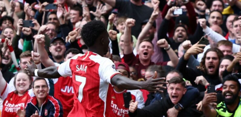 Gary Neville slams Arsenal for over celebrating Bukayo Saka goal against Spurs