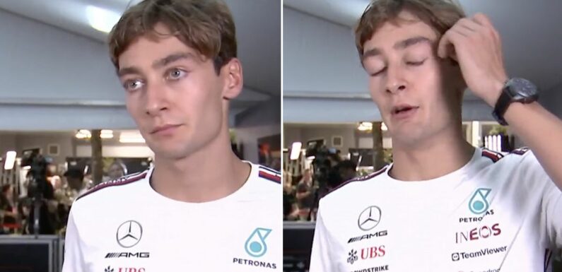 George Russell on verge of tears as he apologises for last-lap Singapore crash