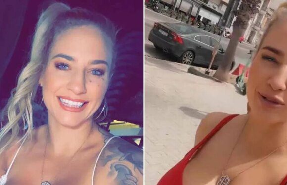 Gorgeous Ebanie Bridges wows in skimpy white top as boxing champ goes on holiday