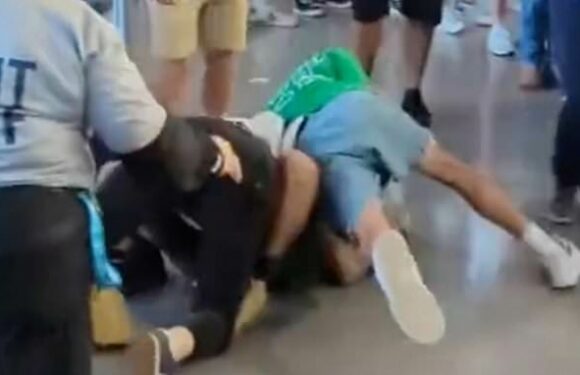 Jets and Cowboys fans brawl as videos capture multiple fights