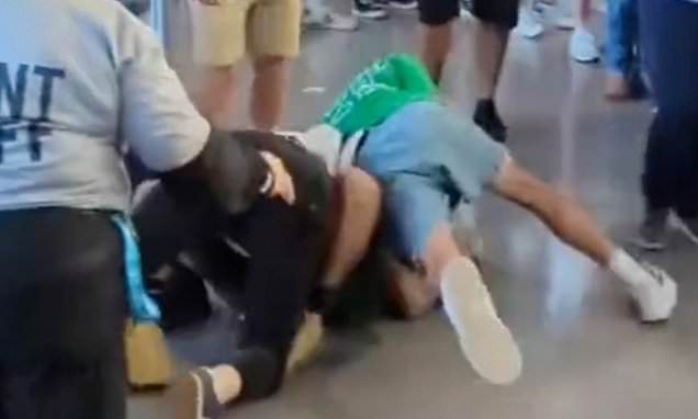 Jets and Cowboys fans brawl as videos capture multiple fights