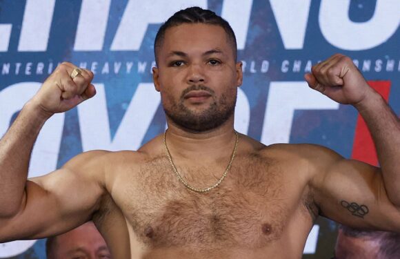 Joe Joyce weighs in 25lbs HEAVIER for second bout with Zhilei Zhang