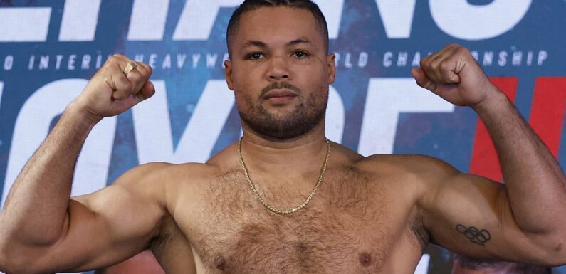 Joe Joyce weighs in 25lbs HEAVIER for second bout with Zhilei Zhang