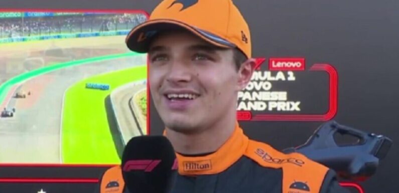 Lando Norris fires threat to Max Verstappen after McLaren smash Japanese GP