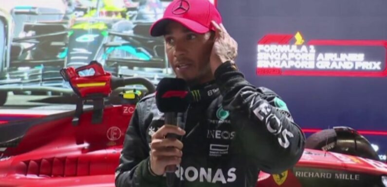 Lewis Hamilton explains George Russell’s crash in Singapore GP final lap