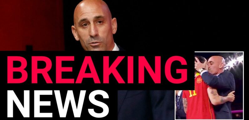 Luis Rubiales resigns as president of Spanish FA over Jenni Hermoso kiss