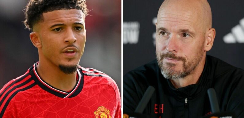 Man Utd boss Erik ten Hag to hold showdown talks with Jadon Sancho after row