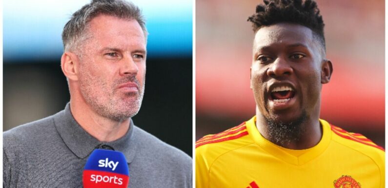 Man Utd keeper Andre Onana savaged by Carragher for targeting ‘broken’ Maguire