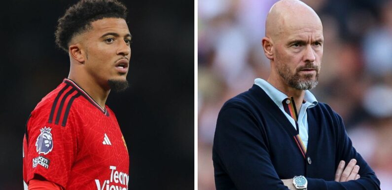 Man Utd plans for Jadon Sancho release emerge as club ‘back Ten Hag decision