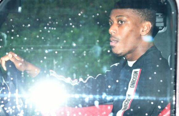 Martial spotted leaving Man United training four minutes after arrival