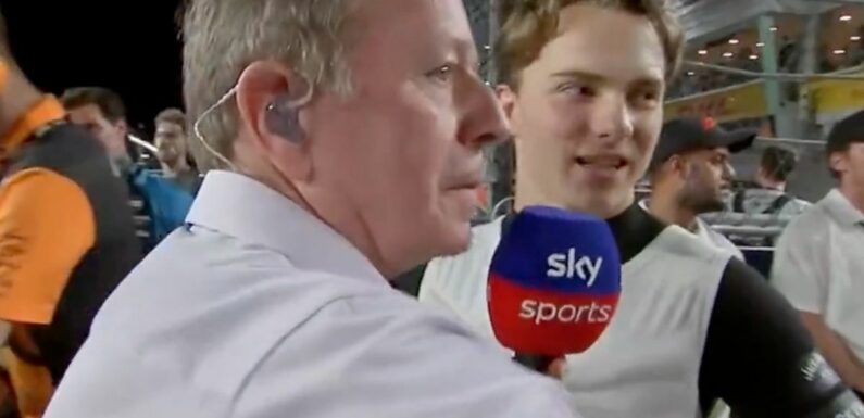 Martin Brundle apologises to Piastri and admits ‘that wasn’t my finest gridwalk’