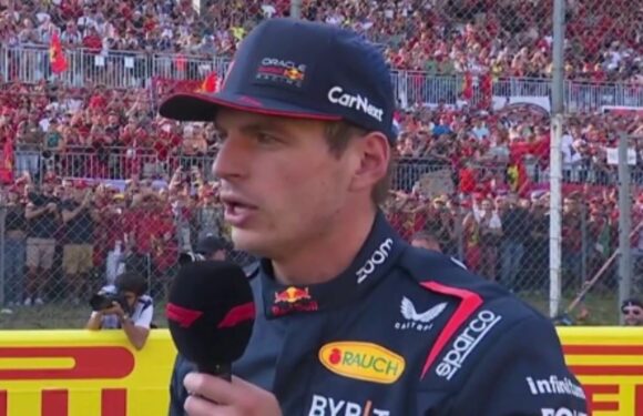 Max Verstappen booed by rowdy Tifosi crowd after Carlos Sainz takes Italian pole