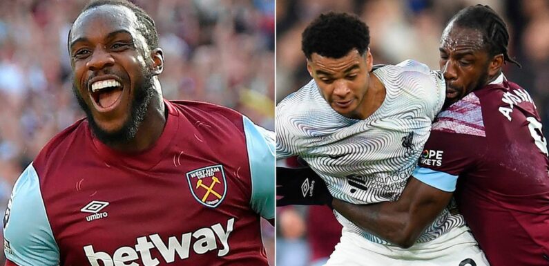 Michail Antonio says West Ham will finish above Liverpool ahead of ‘six-pointer’