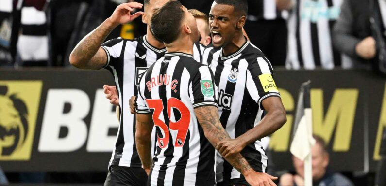 Newcastle substitutes take charge to end Man City’s quadruple dream at the first hurdle