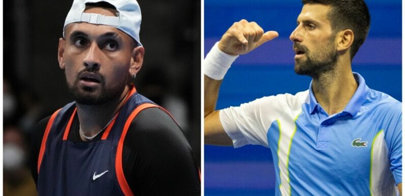 Nick Kyrgios gives one-word verdict on Djokovic copying Shelton’s celebration