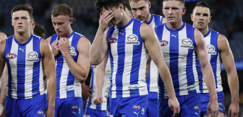 North Melbourne get three first-round draft picks in AFL assistance package