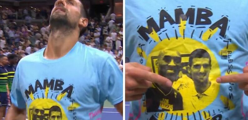 Novak Djokovic amazes US Open crowd with Kobe Bryant tribute moments after win