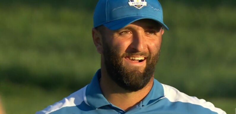 Ryder Cup hero Jon Rahm embarrasses himself with audacious eagle to steal tie