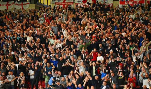 Scotland and England fans clash at Hampden as bottled supporter needs treatment