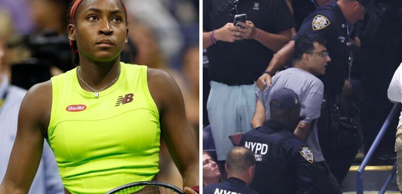 US Open draw up plan to tackle protesters after four people delay Coco Gauff win