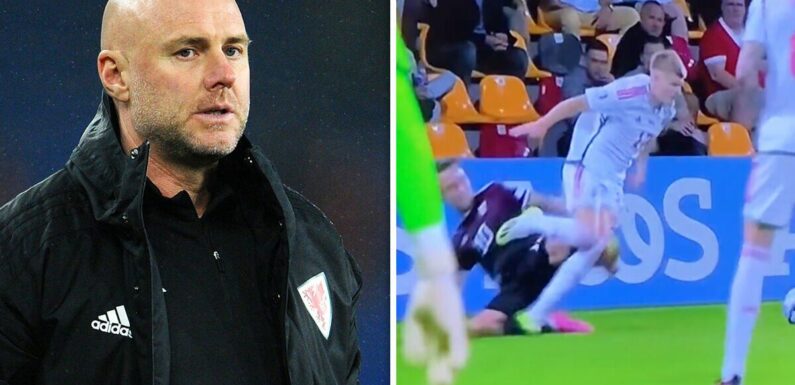 VAR ‘disgrace’ as Latvia star escapes red card vs Wales despite ‘nasty’ incident