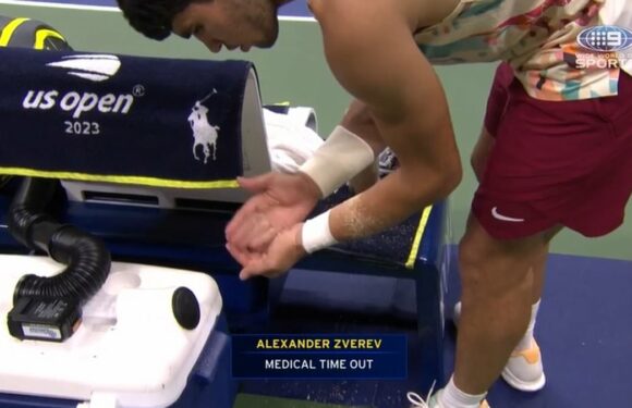 Why Alcaraz was rubbing mystery substance into his skin during US Open