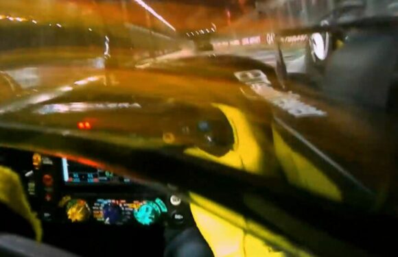 ‘Wild’ Lewis Hamilton clip from Singapore Grand Prix leaves F1 fans speechless