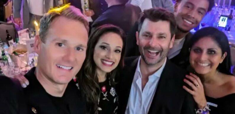 Alex Scott and Dan Walker exchange HEATED words at a charity dinner