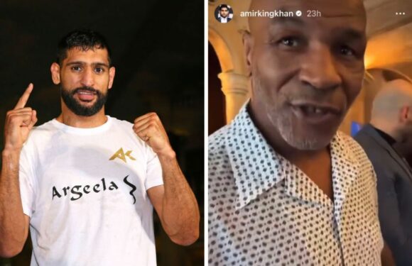 Amir Khan shares unusual video recording and touching Mike Tyson’s hand