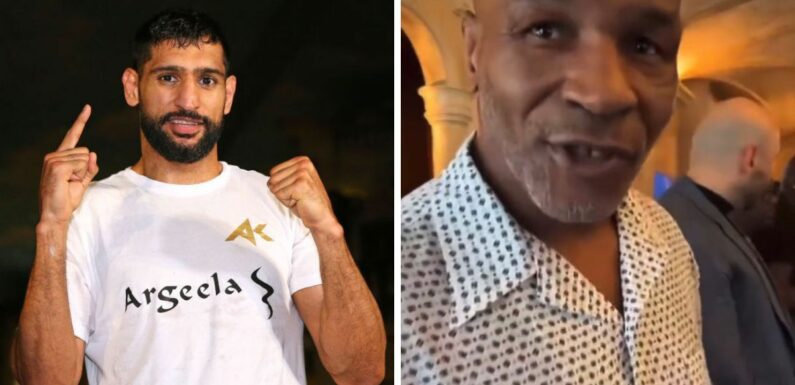 Amir Khan shares unusual video recording and touching Mike Tyson’s hand