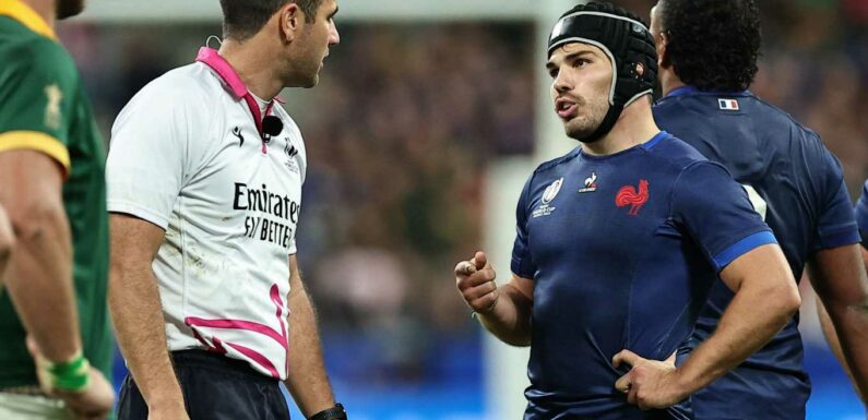 Antoine Dupont slams referee after France crash out of Rugby World Cup