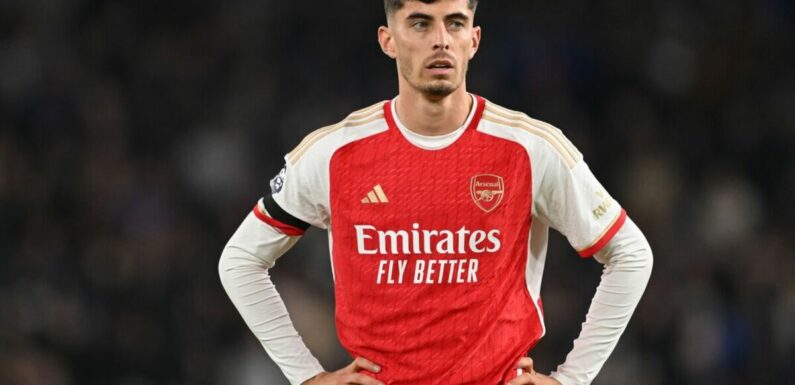 Arsenal star Kai Havertz savaged by ex-Prem star with just 11 goals to his name